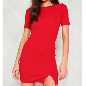 Beautiful red slip dress